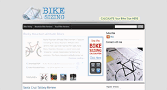 Desktop Screenshot of bikesizing.net